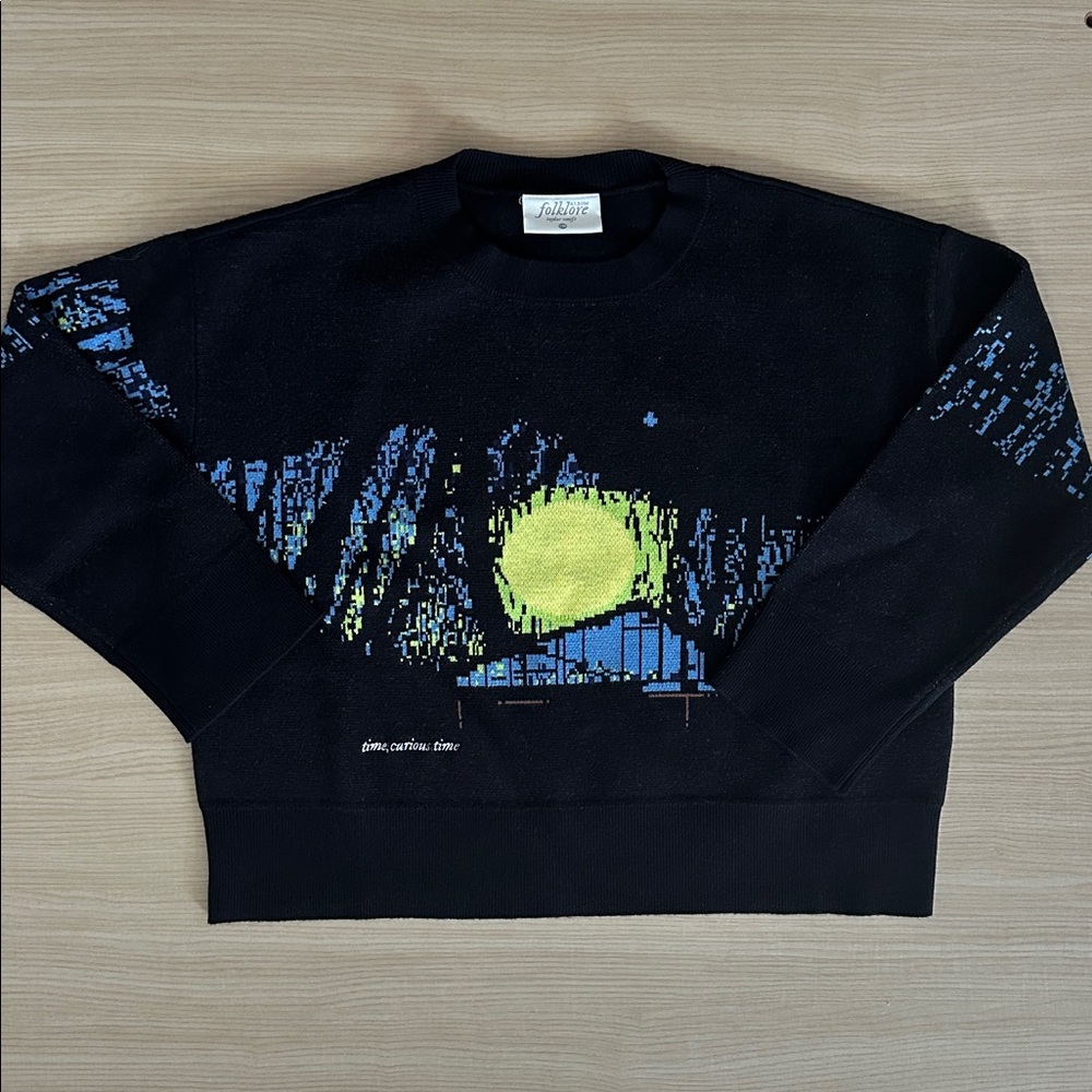 Taylor Swift Folklore Album Cabin Sweater Youth Medium